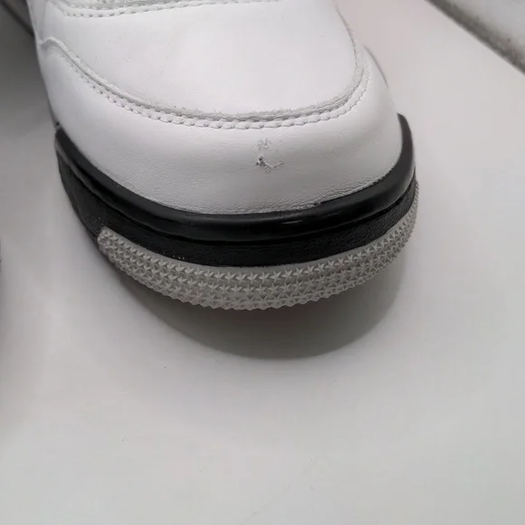 NWOB Nike Air Jordan 4 Retro White Cement Sneakers Men's 840606-192 Sz 10.5